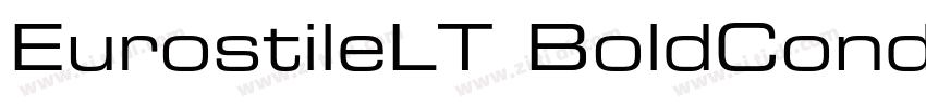 EurostileLT BoldCond字体转换